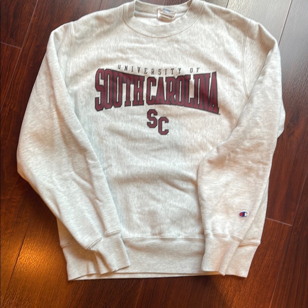 Champion Gray South Carolina Men's Crewneck Sweater